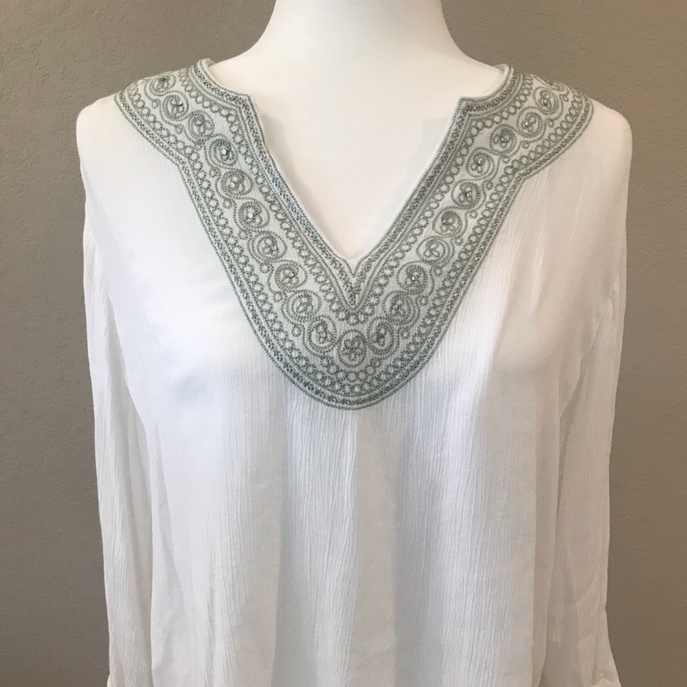 White Sheer Top